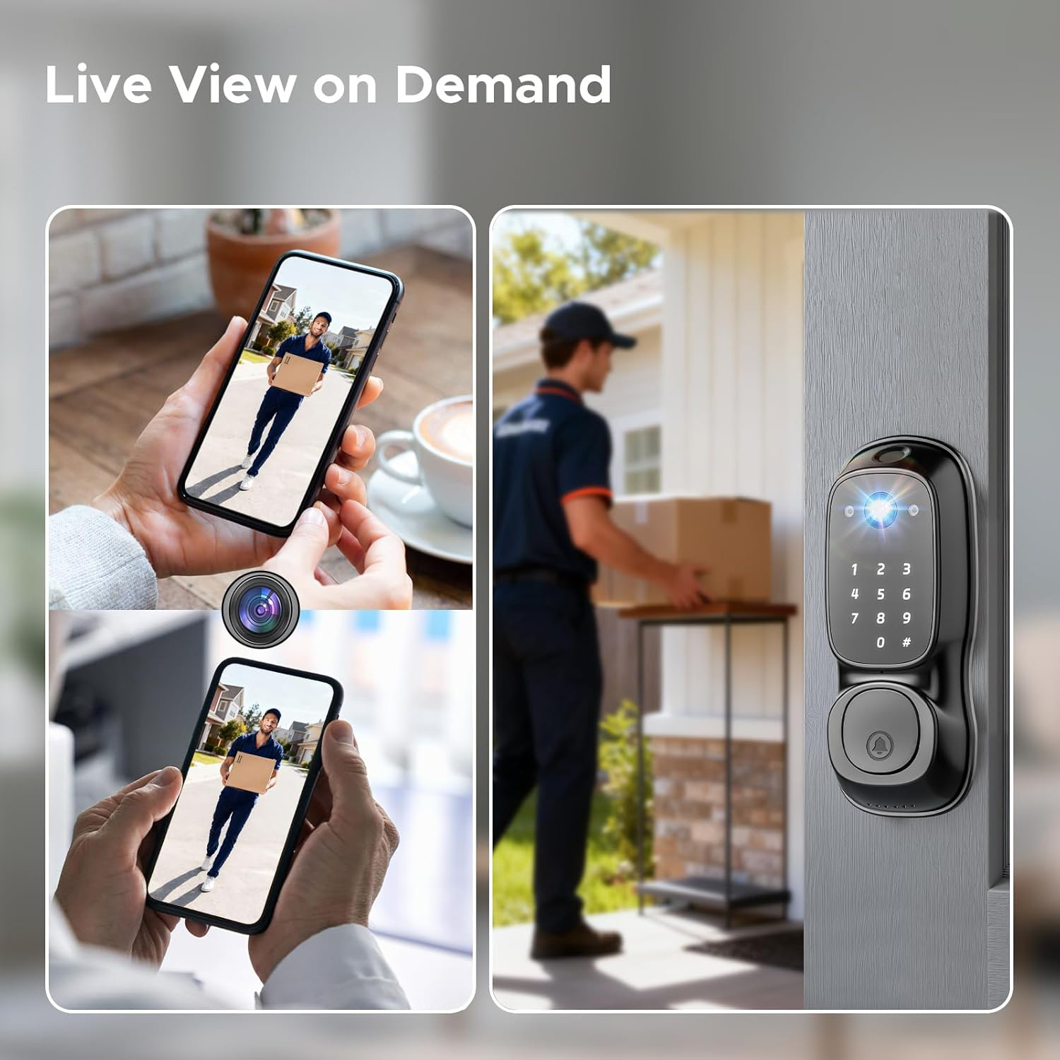 Tuya Wifi Smart Door Lock ‎Cam - Door Lock ulasan dan harga