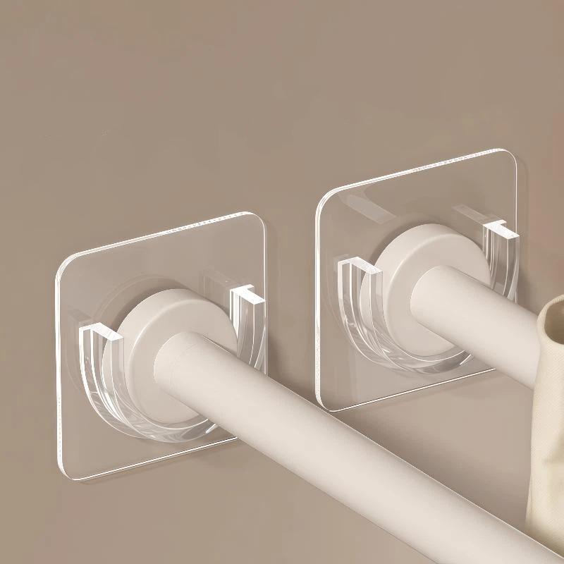 No Drill Transparent Self Adhe - Curtain Rods ulasan dan harga