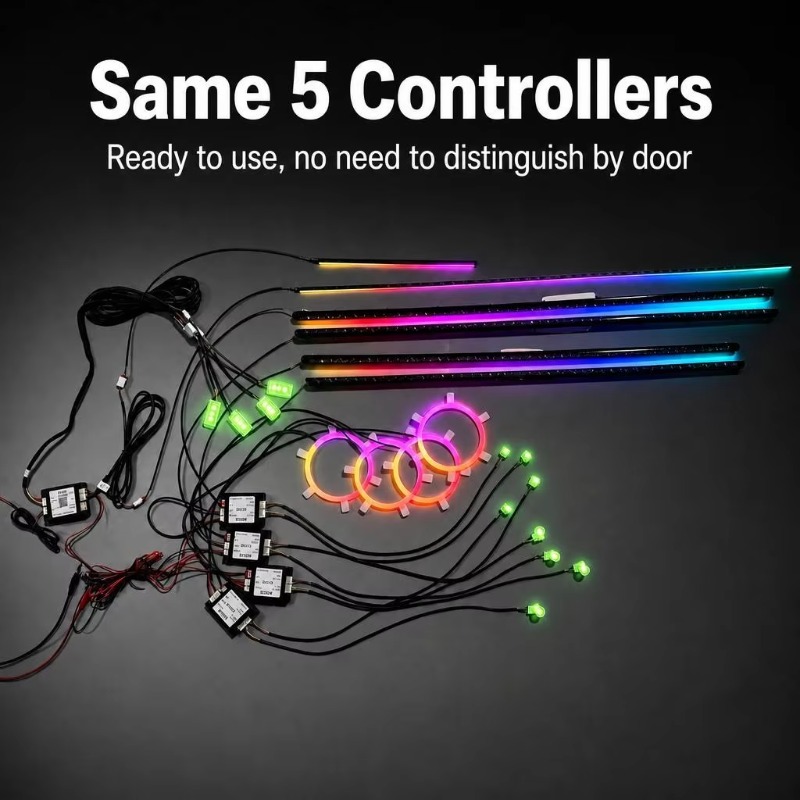 Car Ambient Lighting Kit 18 in - Door Handle ulasan dan harga