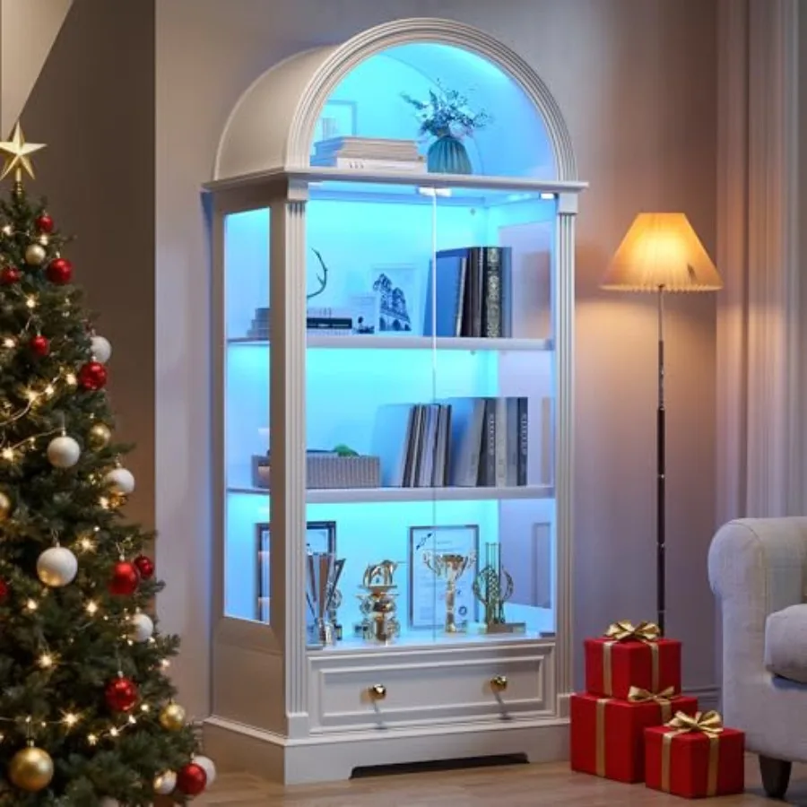 Curio Cabinet with Glass Doors - Cabinet Hinges ulasan dan harga