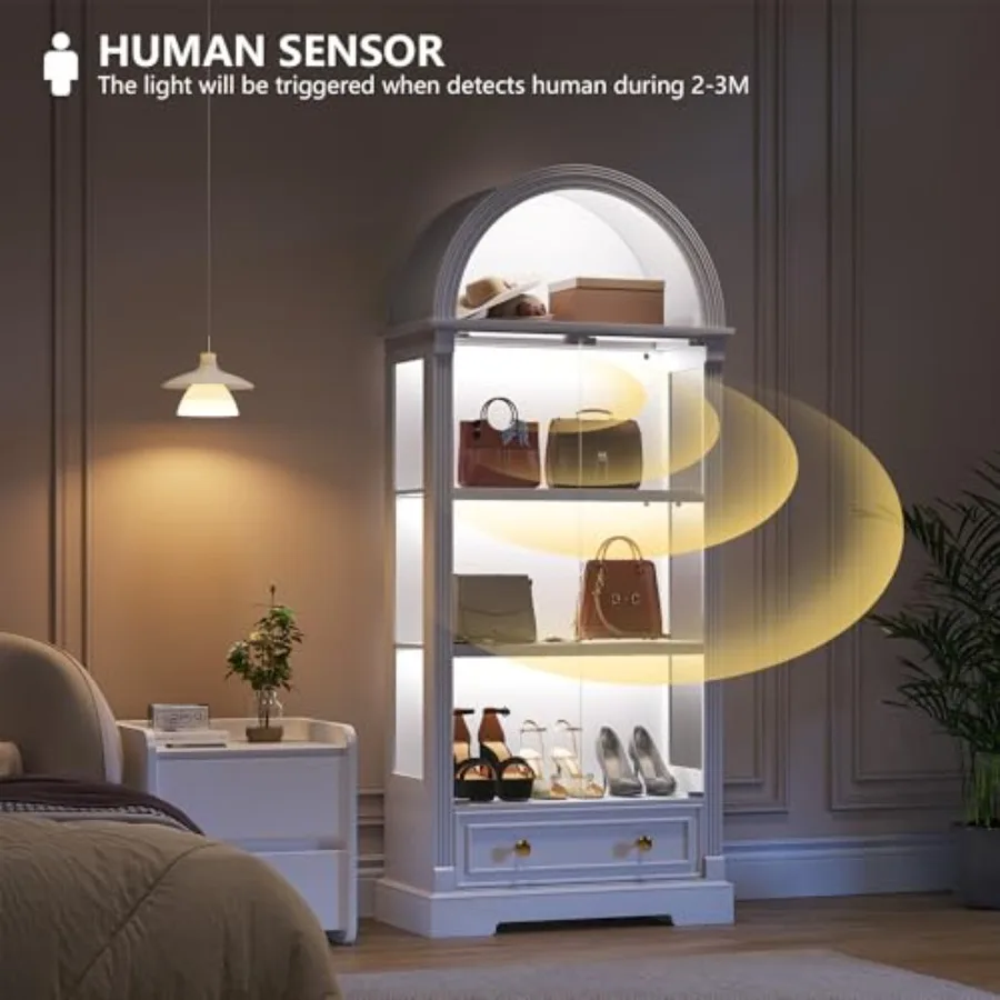 Curio Cabinet with Glass Doors - Cabinet Hinges ulasan dan harga