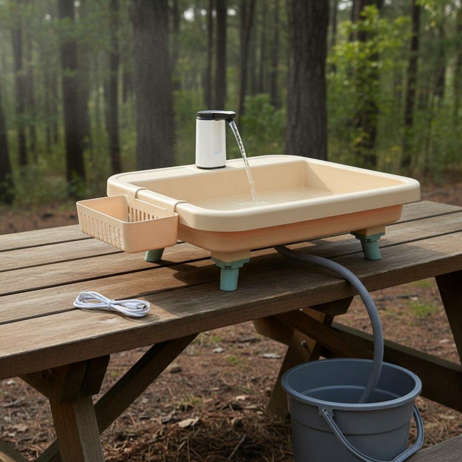 Outdoor Camping Washbasin Port - Faucet ulasan dan harga