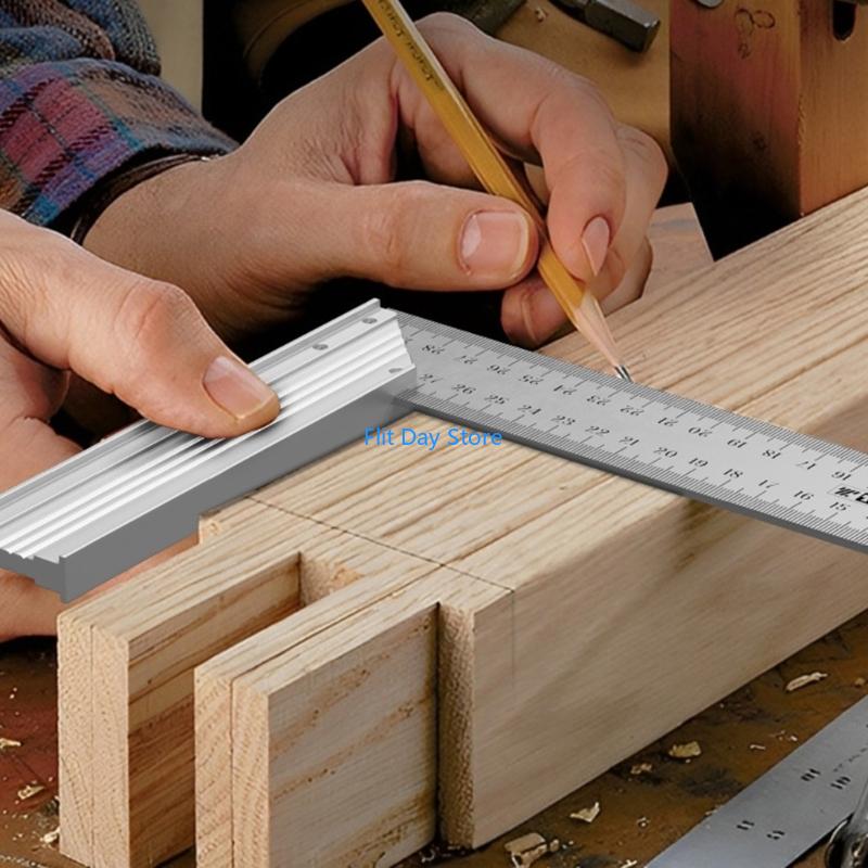 F92C Aluminum Square Ruler For - Home Improvement Mark ulasan dan harga