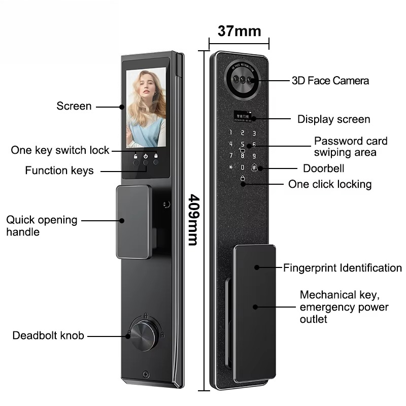 Tuya WiFi Smart Door Lock, Hom - Door Lock ulasan dan harga