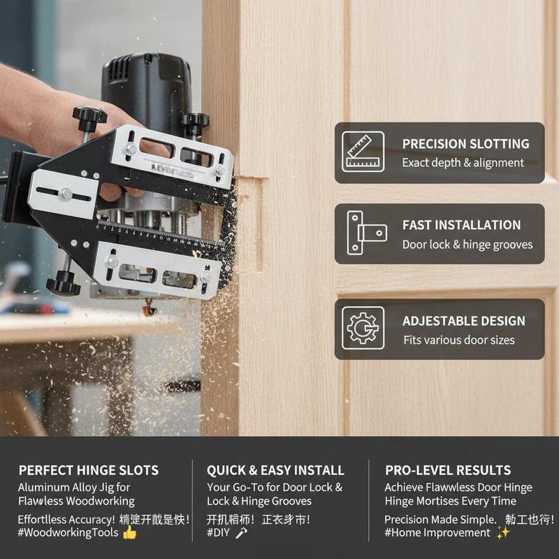 Aluminum Alloy Mortise Templat - Door Lock ulasan dan harga