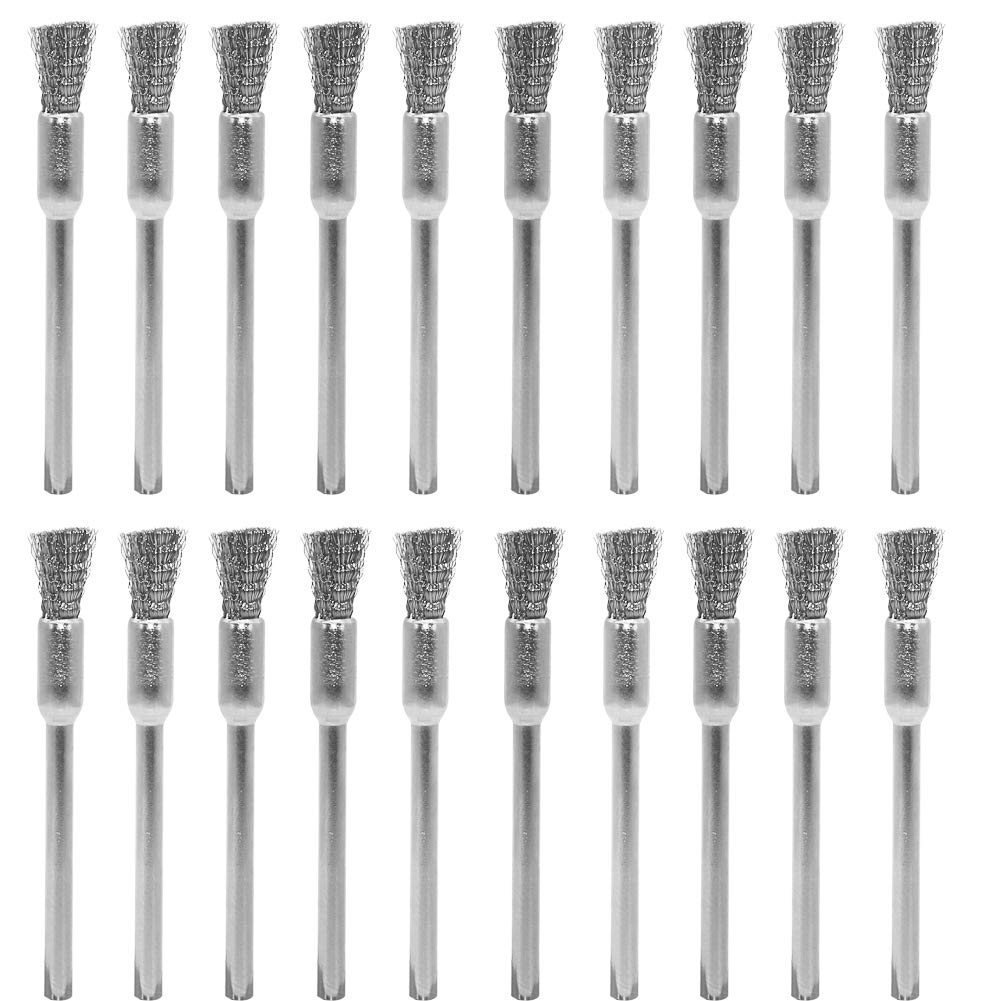 Steel Cleaning End Brushes Pen - Paint Brush ulasan dan harga