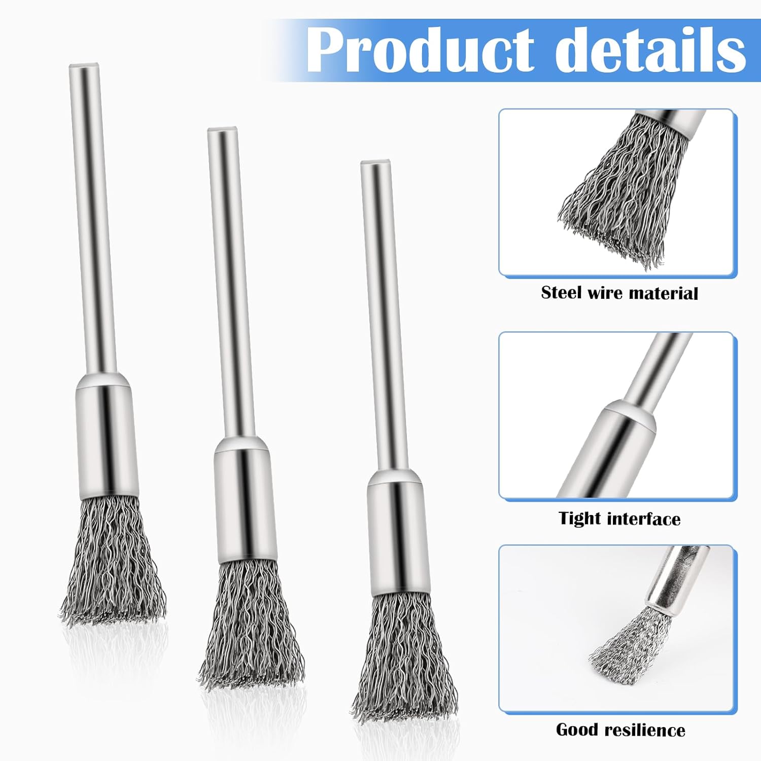 Steel Cleaning End Brushes Pen - Paint Brush ulasan dan harga