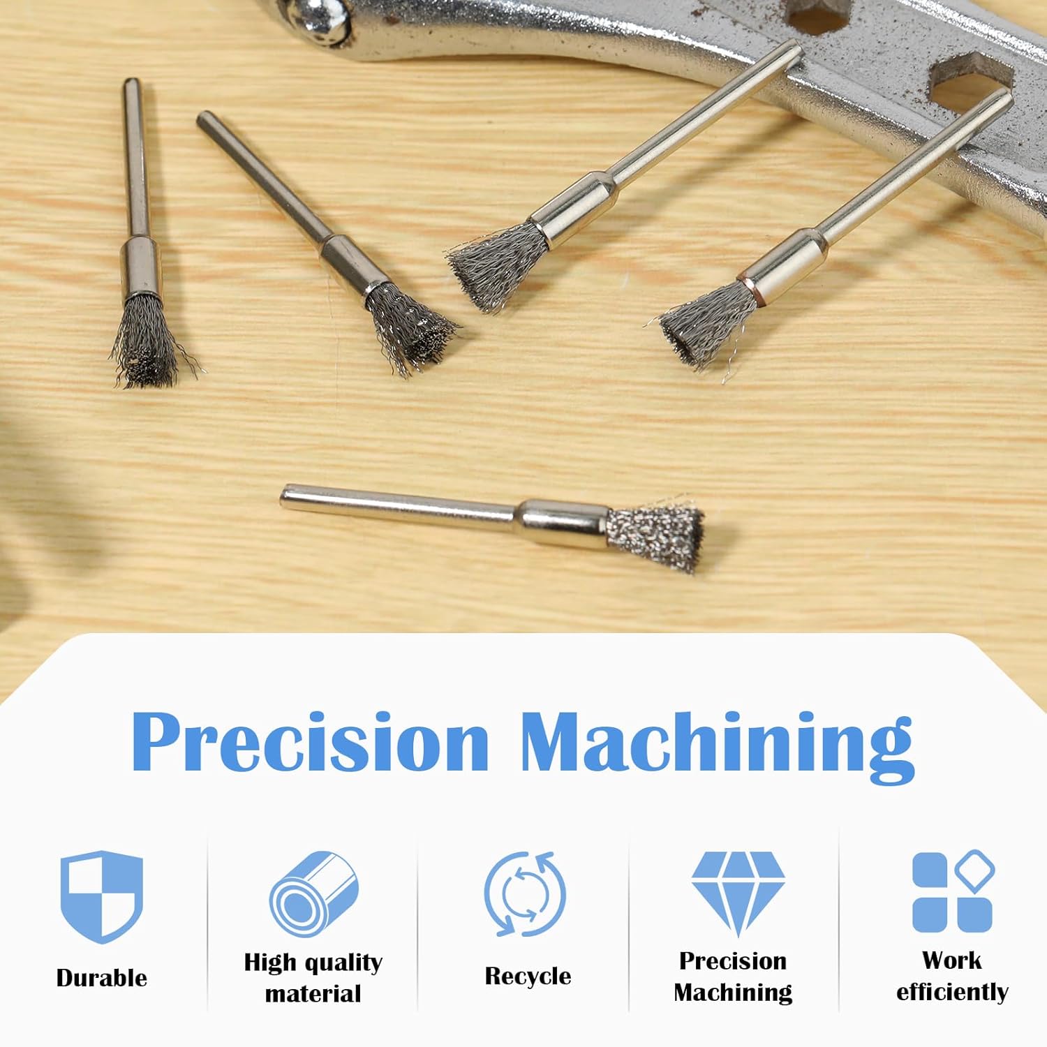 Steel Cleaning End Brushes Pen - Paint Brush ulasan dan harga