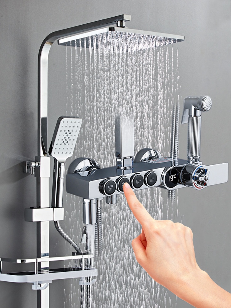 Luxury Silver Led Digital Disp - Faucet ulasan dan harga