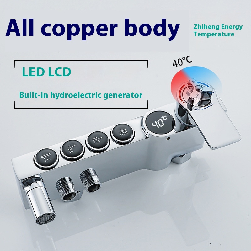 Luxury Silver Led Digital Disp - Faucet ulasan dan harga