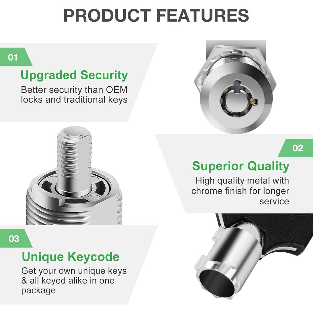 5 Pack Cabinet Lock with Keys, - Door Lock ulasan dan harga