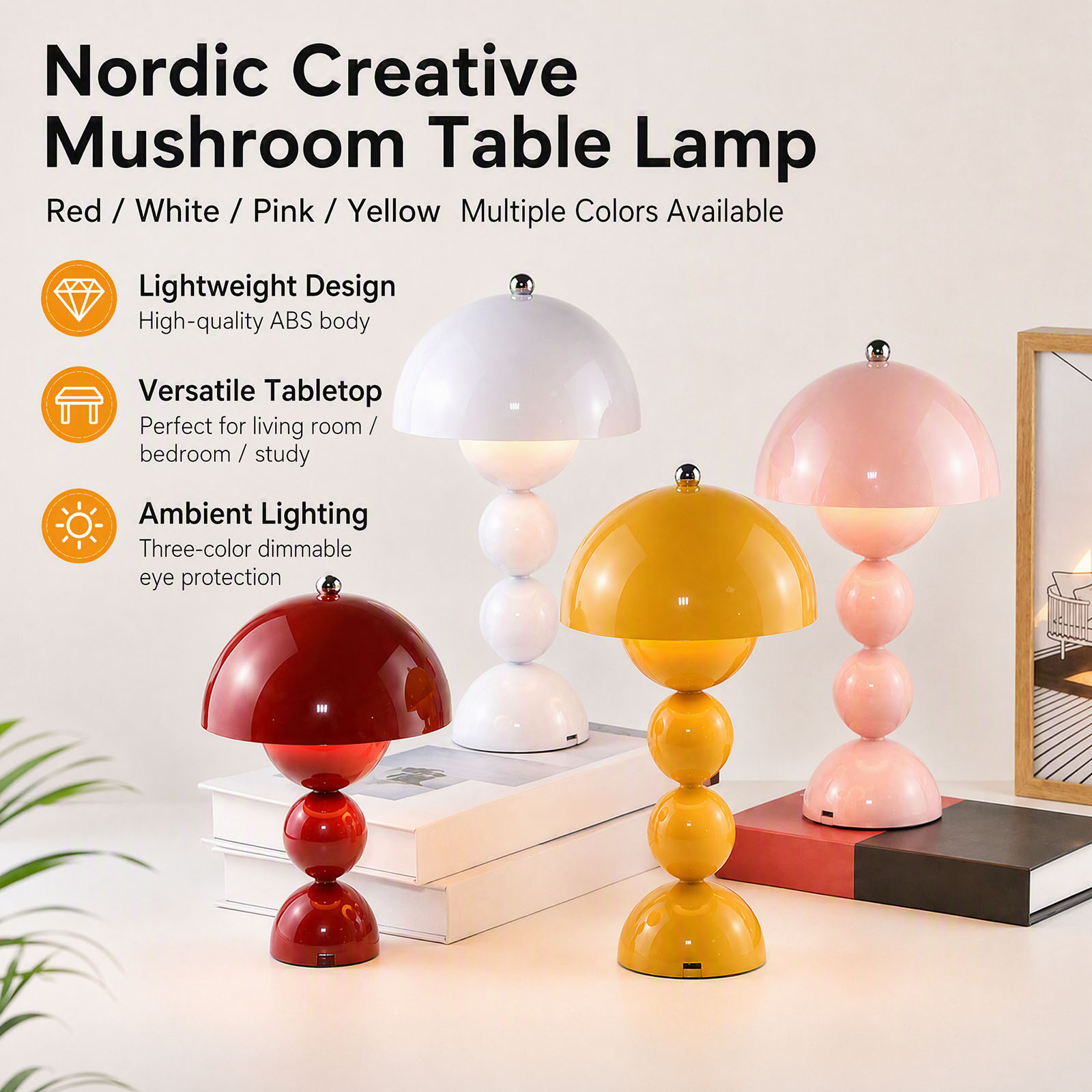 Mushroom Flower Bud Table Lamp - Light Switch ulasan dan harga