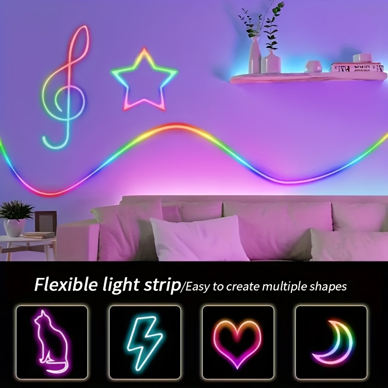 RGBIC Flexible Neon Strip Ligh - Led Strip Lights ulasan dan harga