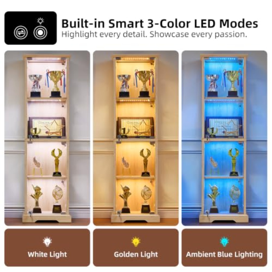 Farmhouse Narrow Glass Display - Door Lock ulasan dan harga