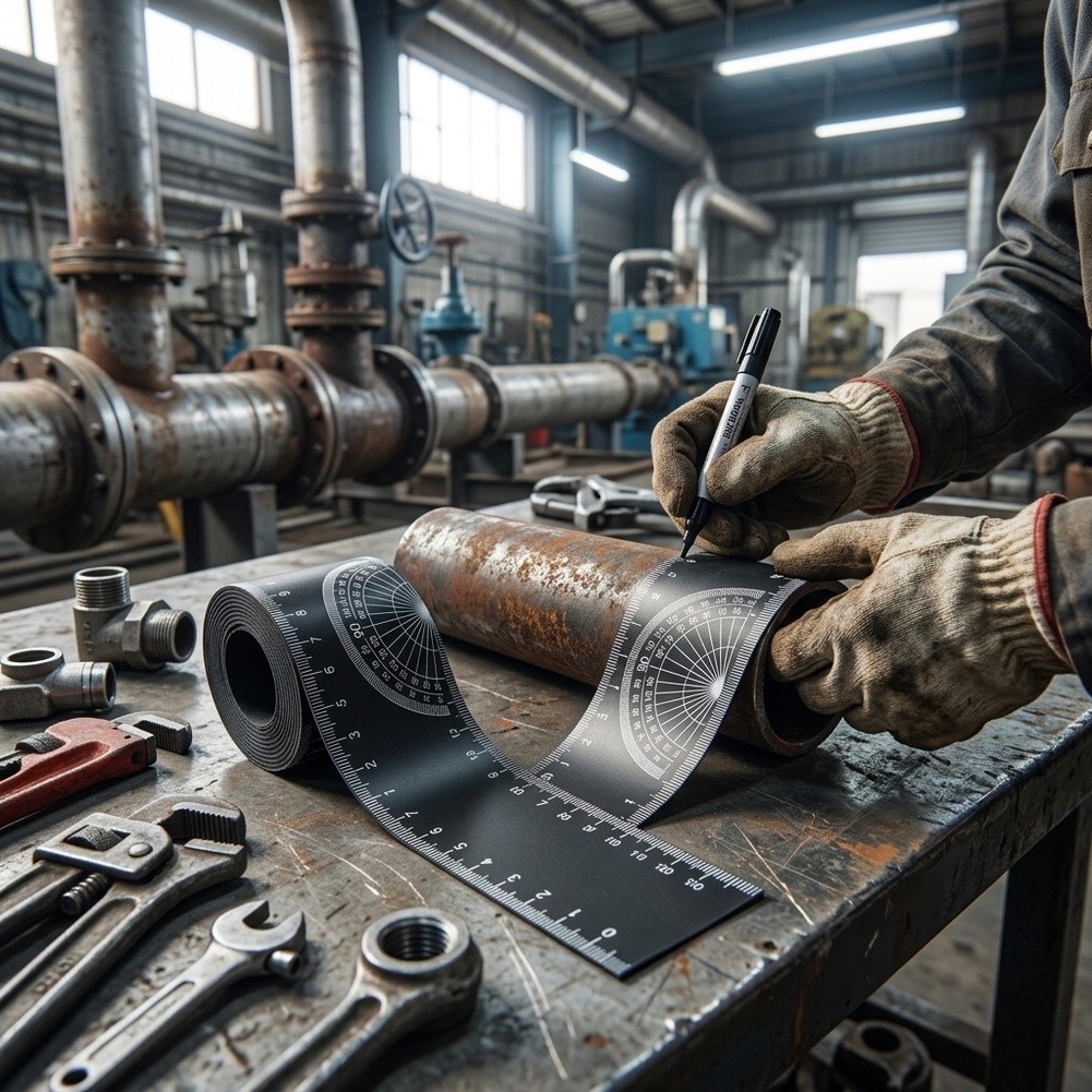 Pipe Measuring Tool Wrap Aroun - Tape Measure ulasan dan harga
