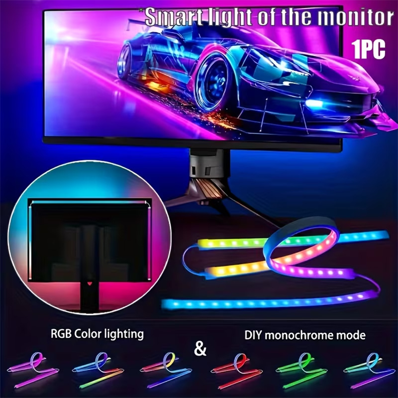 RGB Gaming Lights Strip Monito - Led Strip Lights ulasan dan harga