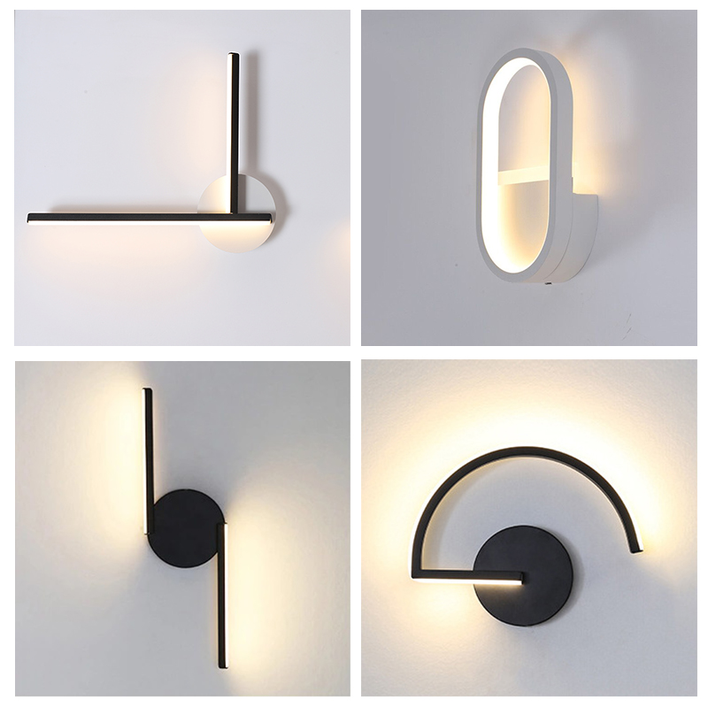 Modern Nordic LED Wall Lamp, M - Light Switch ulasan dan harga
