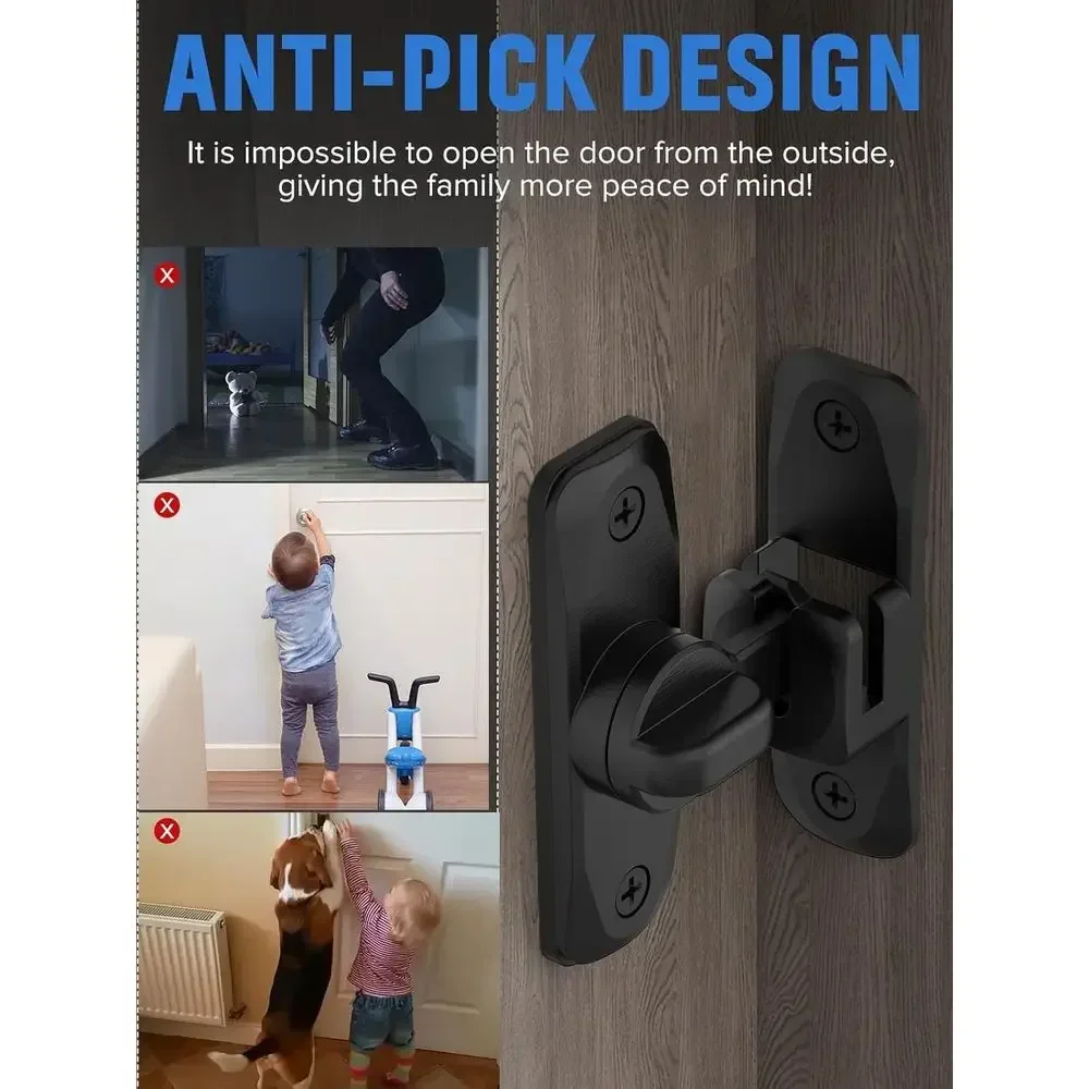 90/180 Degree Flip Barn Door L - Door Lock ulasan dan harga