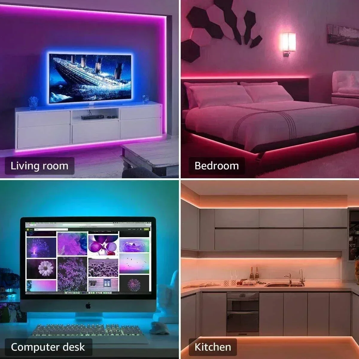 Smart RGB LED Gaming Light Str - Led Strip Lights ulasan dan harga