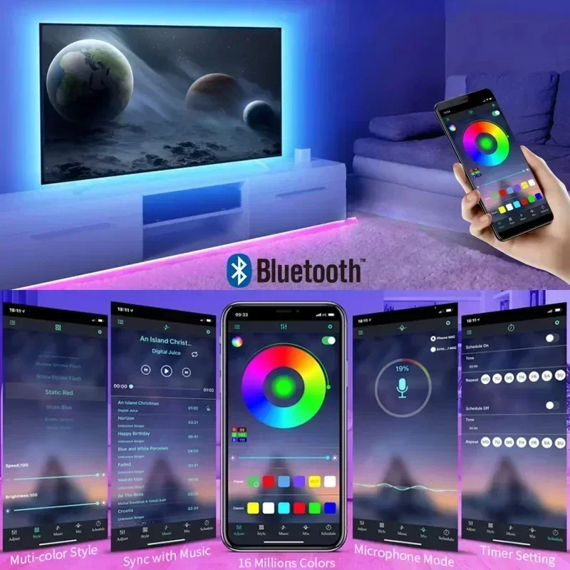 Smart RGB LED Gaming Light Str - Led Strip Lights ulasan dan harga
