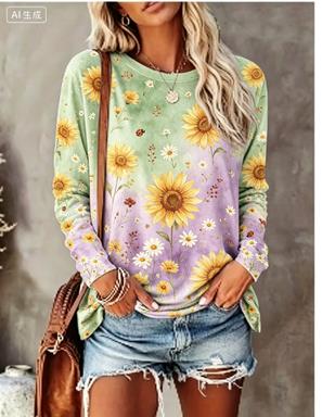 Women Long Sleeve T‑Shirt Grad - Wallpaper ulasan dan harga