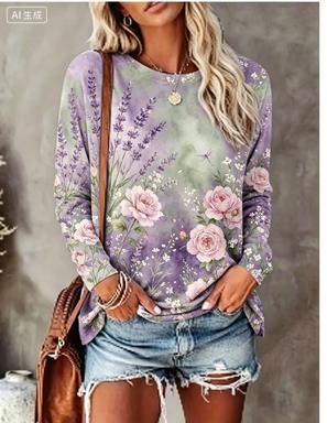 Women Long Sleeve T‑Shirt Grad - Wallpaper ulasan dan harga