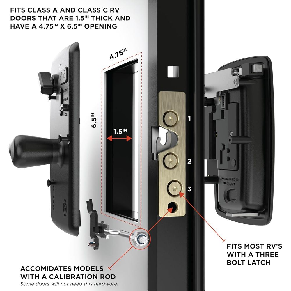 Atlas RV Door Lock for Class A - Door Lock ulasan dan harga