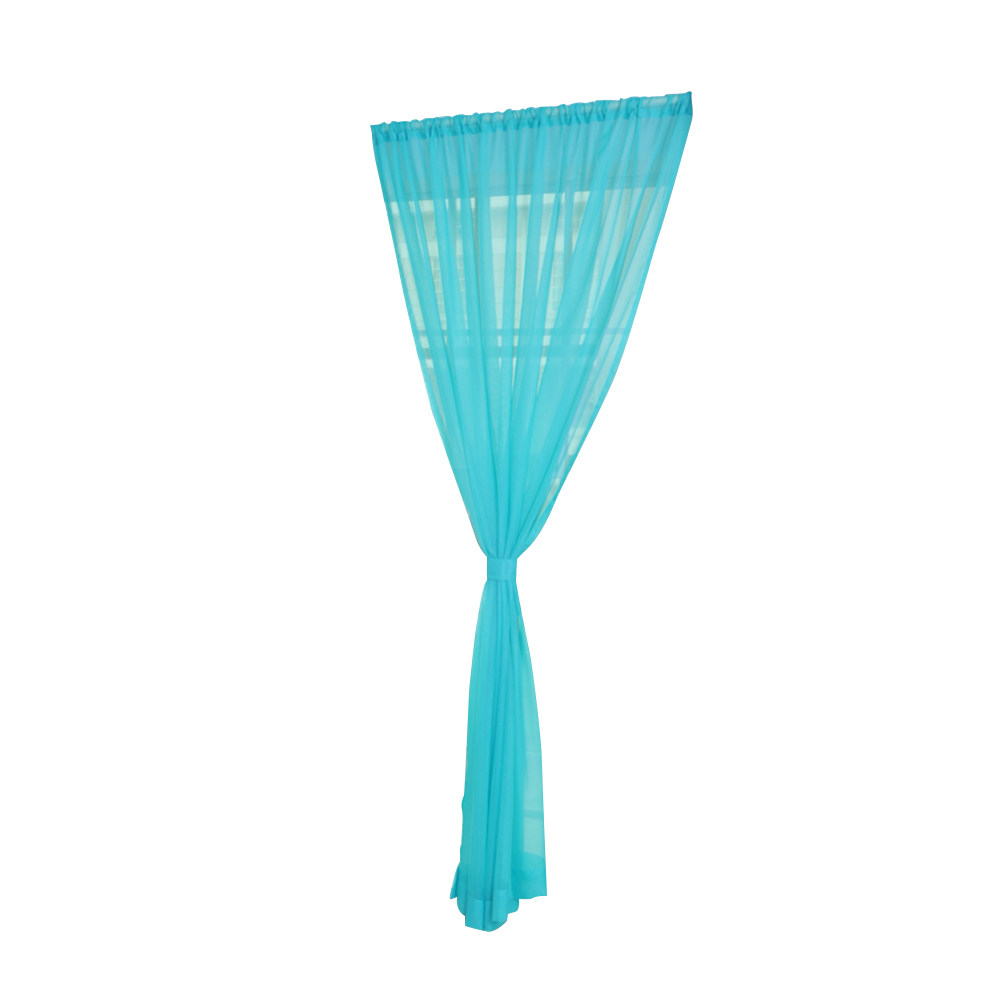 Transparent Voile Window Sheer - Curtain Rods ulasan dan harga