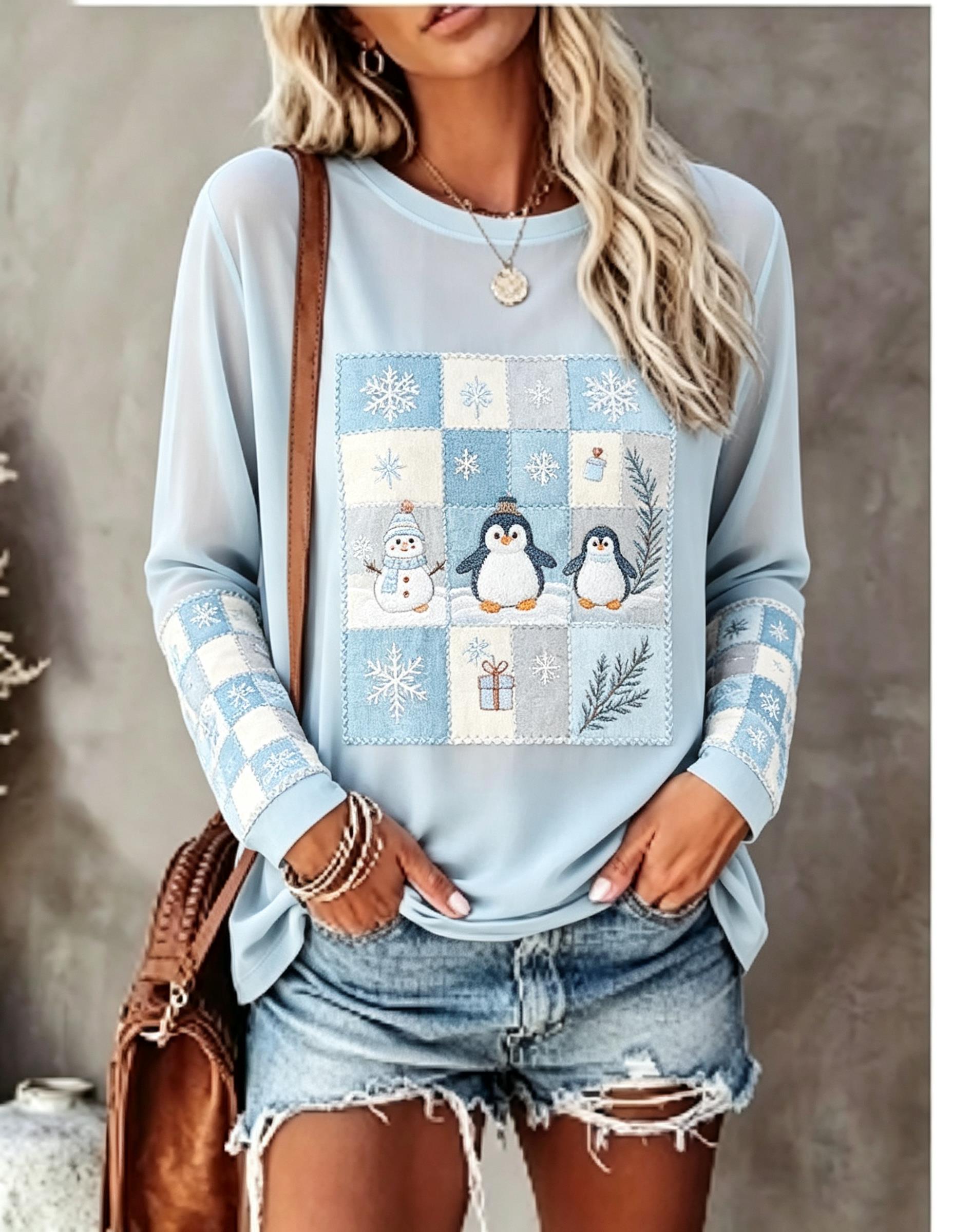 Women Long Sleeve T Shirt Fox  - Wallpaper ulasan dan harga