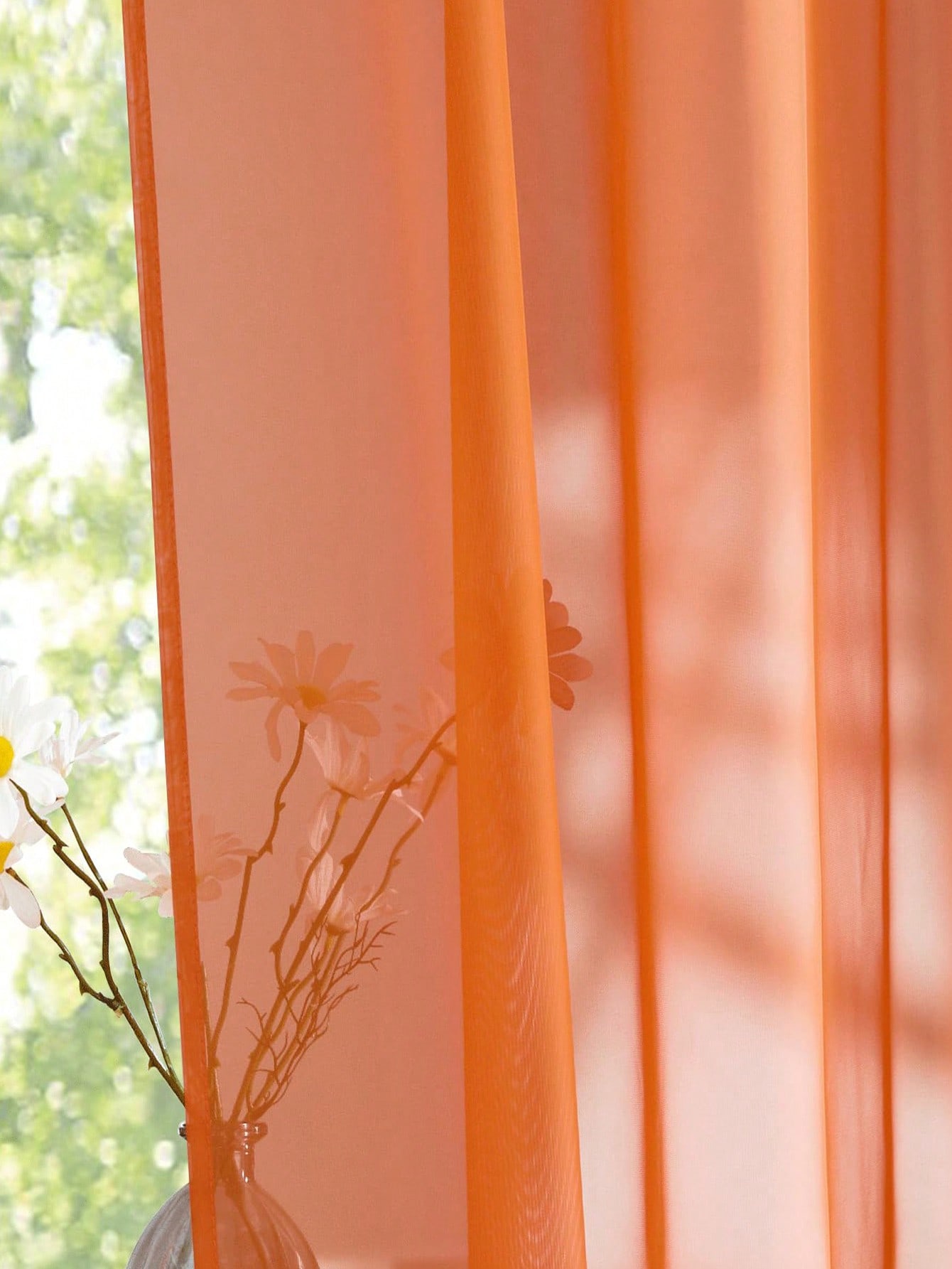 1pc Elegant Transparent Orange - Curtain Rods ulasan dan harga