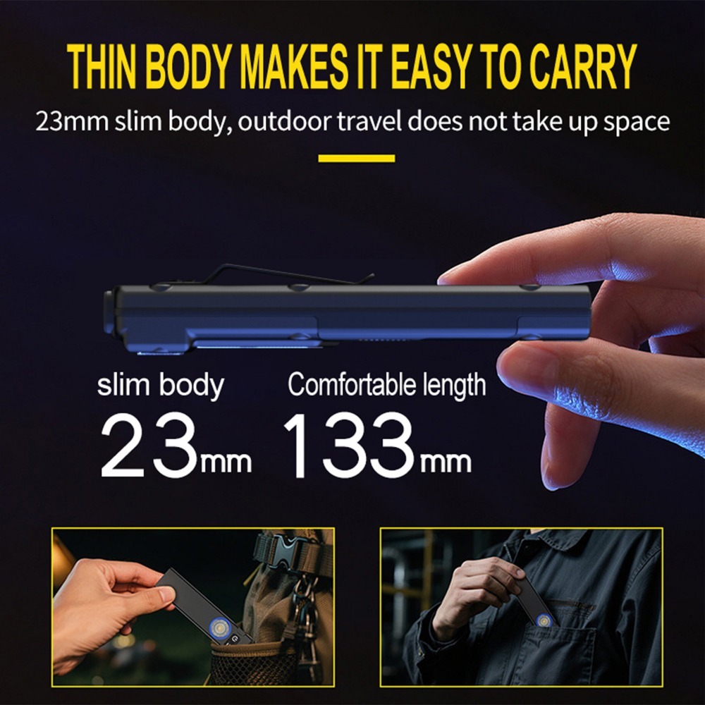 Ultra-Thin EDC Rechargeable LE - Light Switch ulasan dan harga