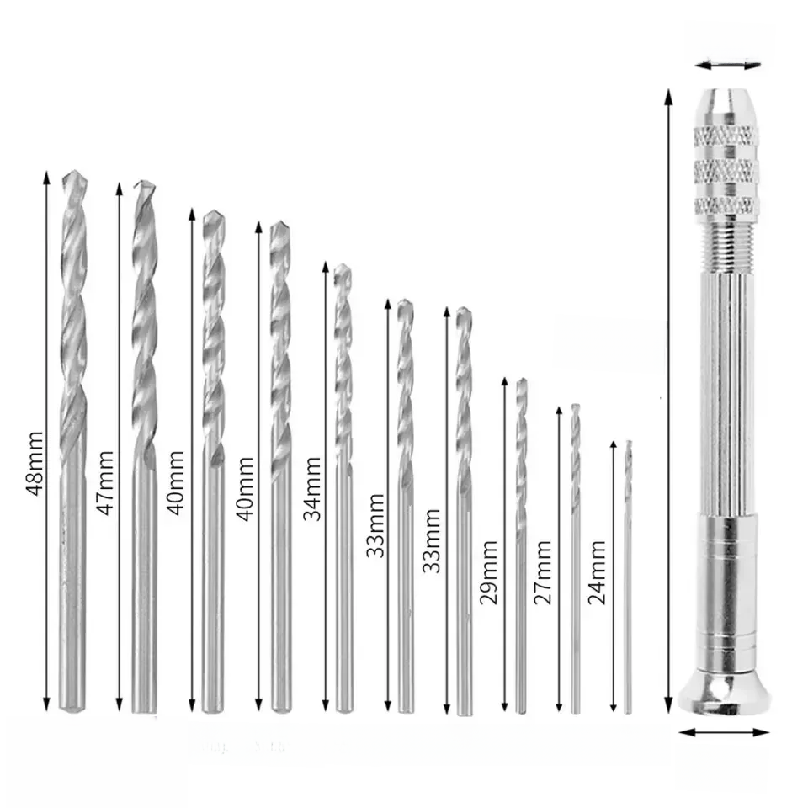 0.8-3.0mm Mini Hand Drill Wood - Drill Bits ulasan dan harga