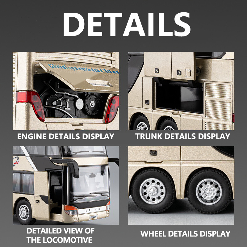 Alloy Bus Model with Lights &  - Light Switch ulasan dan harga