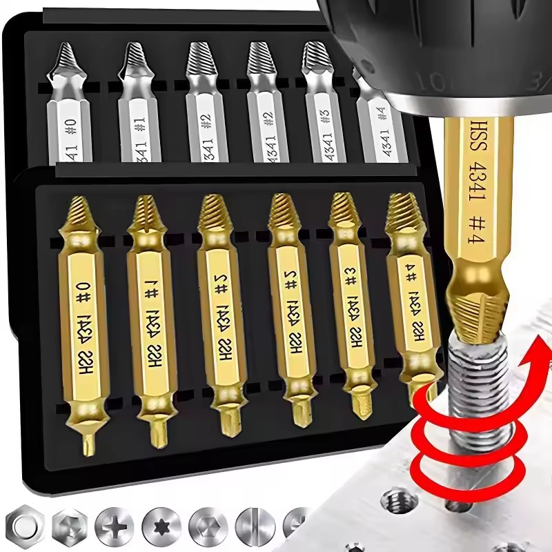 Damaged Broken Screw Extractor - Drill Bits ulasan dan harga