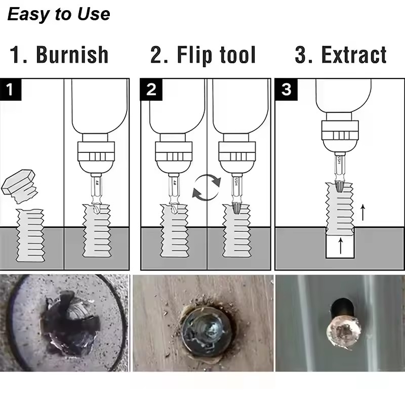 Damaged Broken Screw Extractor - Drill Bits ulasan dan harga
