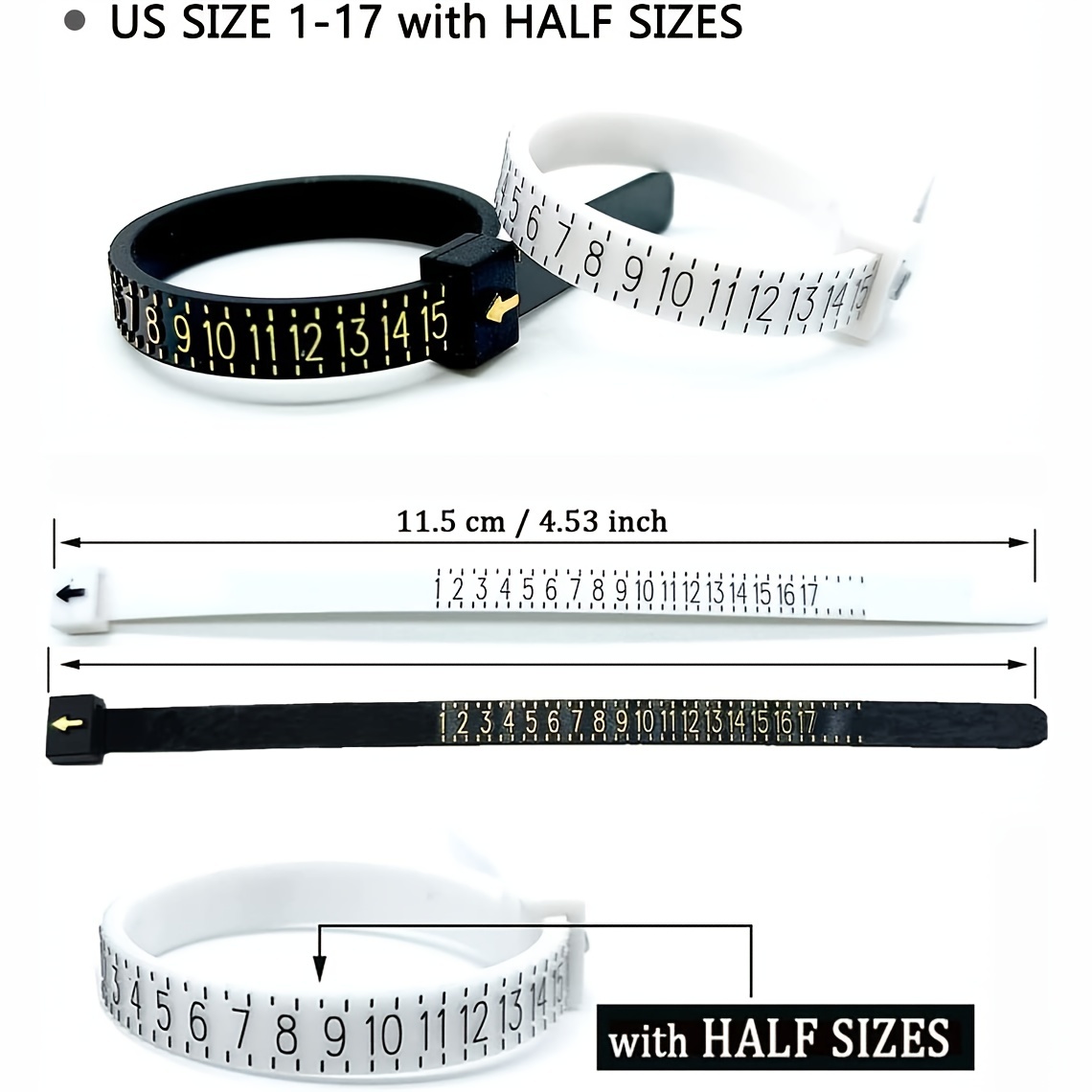 White Ring Sizer Tool - Soft A - Tape Measure ulasan dan harga