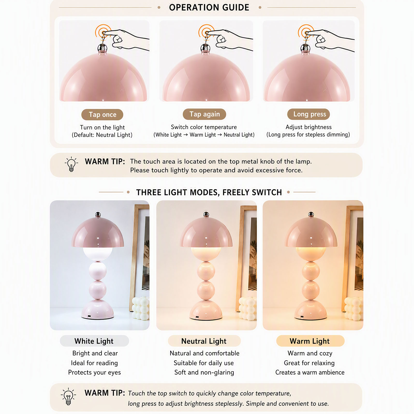 Vintage Mushroom Table Lamp US - Light Switch ulasan dan harga
